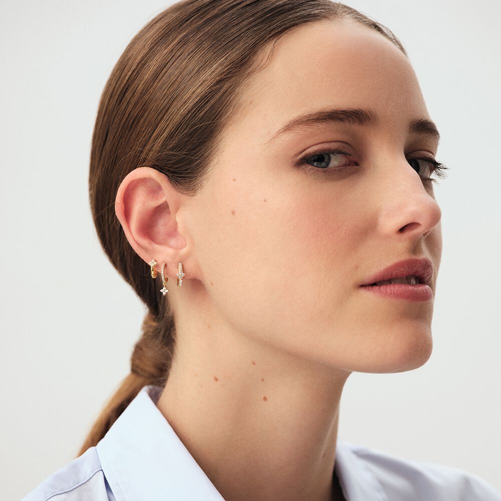 Piercing criolla MIX& MATCH - Cristal / Dorado - Pendientes de fantas&iacute;a  | Agatha