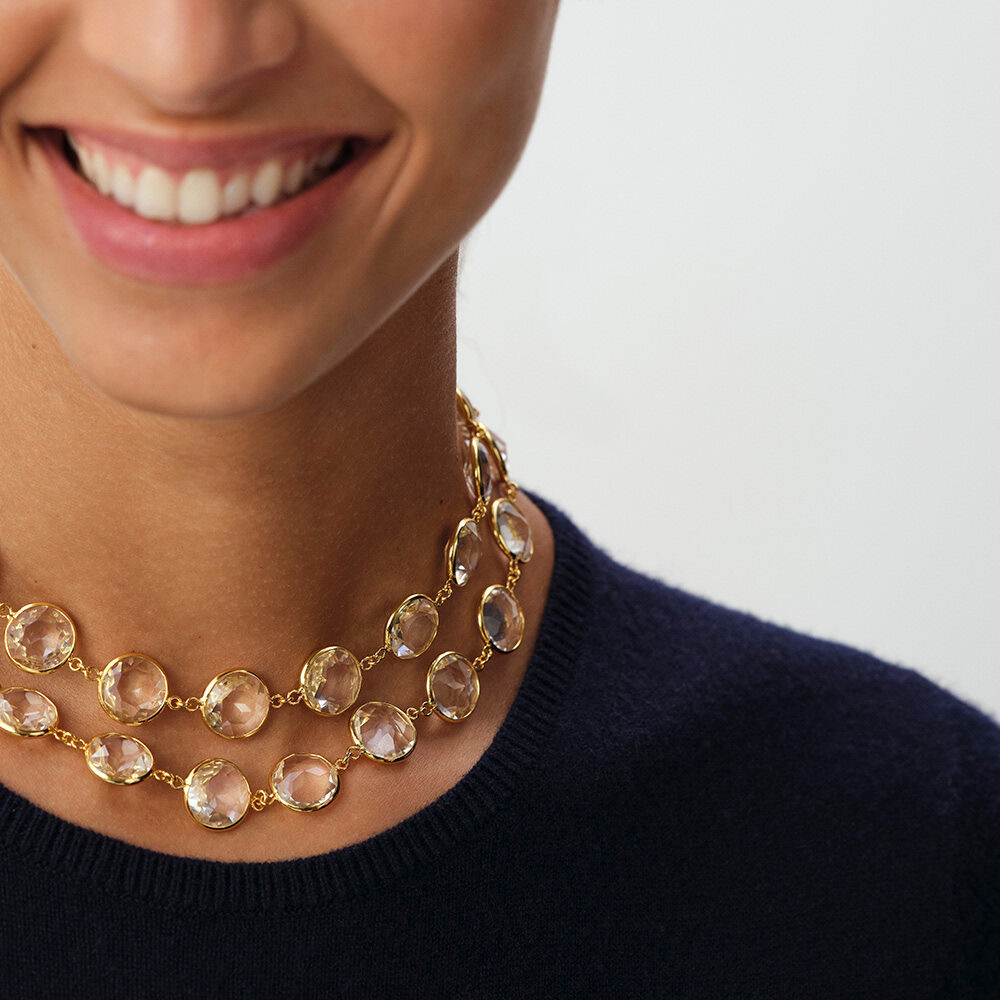 Collar largo LUTETIA - Cristal / Dorado - Collar largo  | Agatha