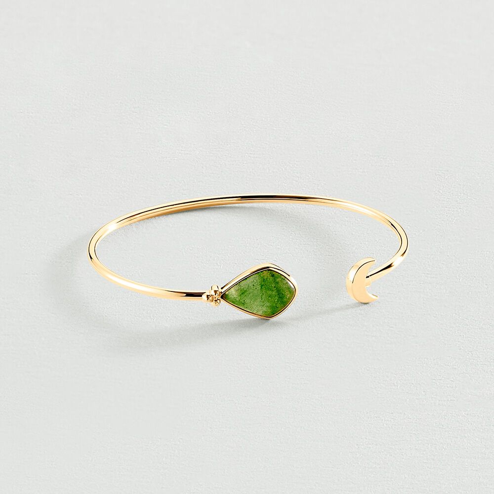 Pulsera rígida MOON - Aventurine - Pulsera rígida  | Agatha