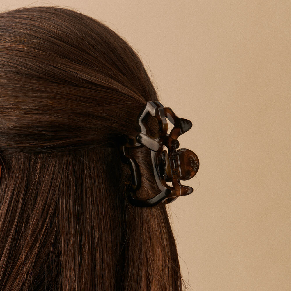 Accesorio pelo SCOTAJOU - Carey Oscuro - Pinzas para el pelo  | Agatha