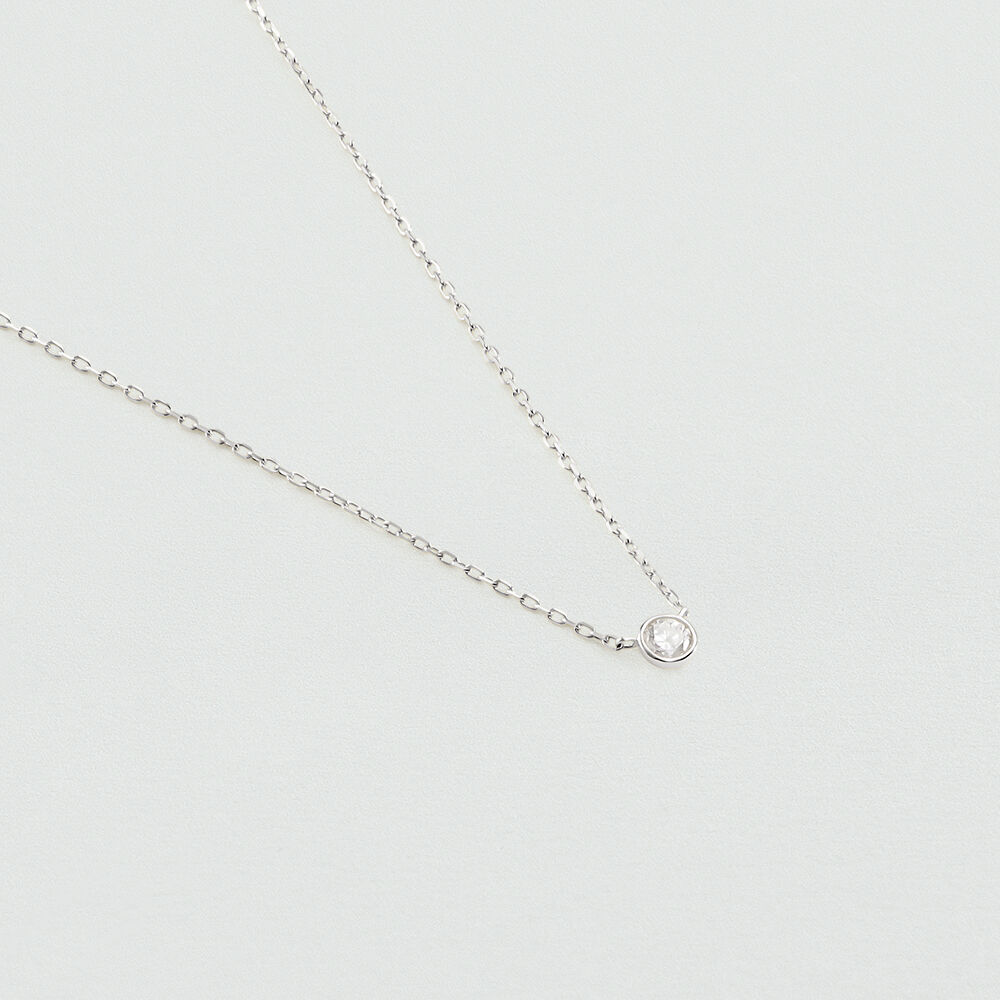 Collar corto BRILLANT - Cristal / Plateado - Collar corto  | Agatha