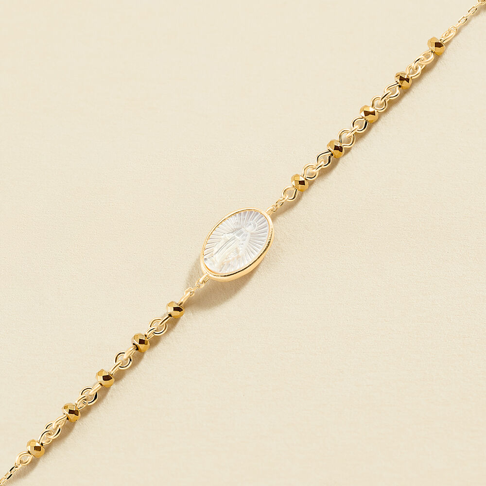 Pulsera de cadena SUNSET - Nácar / Oro - Pulsera de cadena  | Agatha