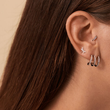 Piercing mini TINY - Cristal / Plateado - Piercings  | Agatha