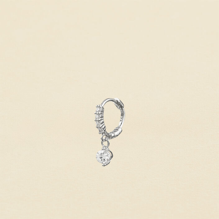 Piercing mini BRILLAR - Cristal / Plateado - Piercings  | Agatha