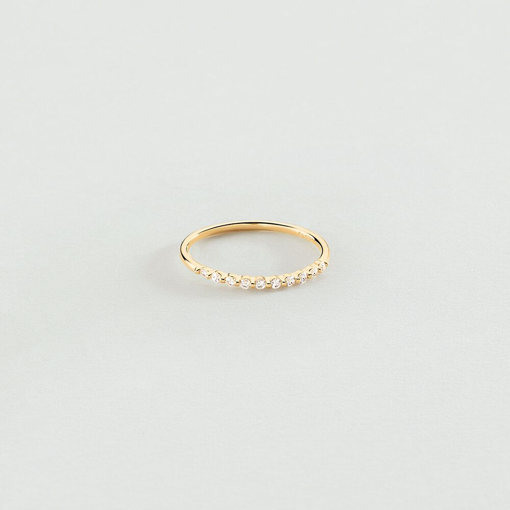 Anillo fino BELOVED - Cristal / Dorado - Anillos de fantas&iacute;a  | Agatha