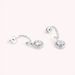 Criollas IMPERIAL - Cristal / Plateado - Pendientes  | Agatha