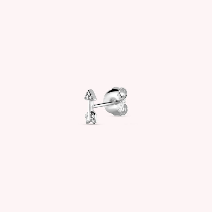 Piercing mini FLECHITA - Cristal / Plateado - Piercings  | Agatha