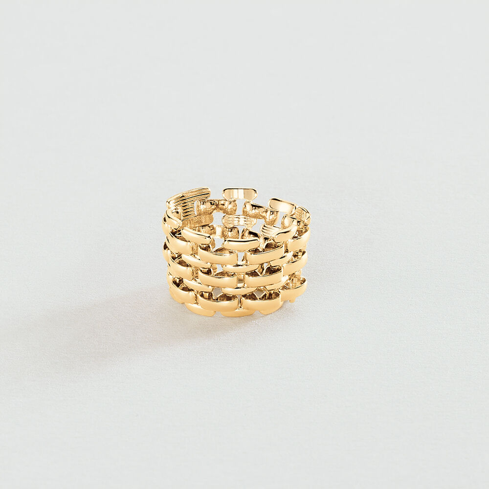 Anillo ancho MINUIT - Dorado - Anillos de fantasía  | Agatha
