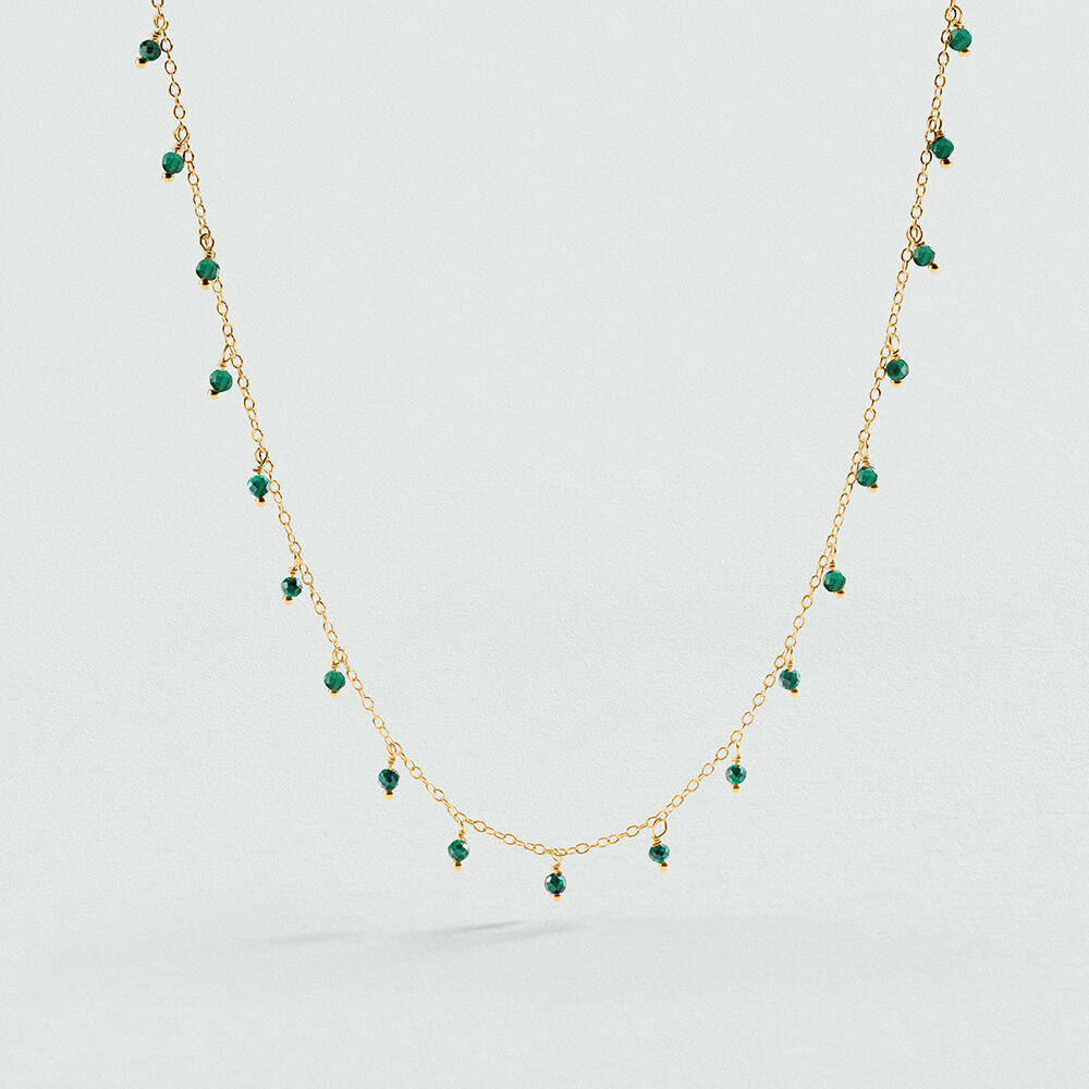 Collar corto ALMA - Malaquita - Collar corto  | Agatha