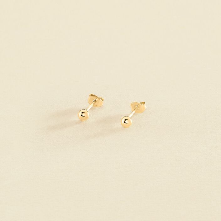 Pendientes cortos SOL - Dorado - Pendientes  | Agatha