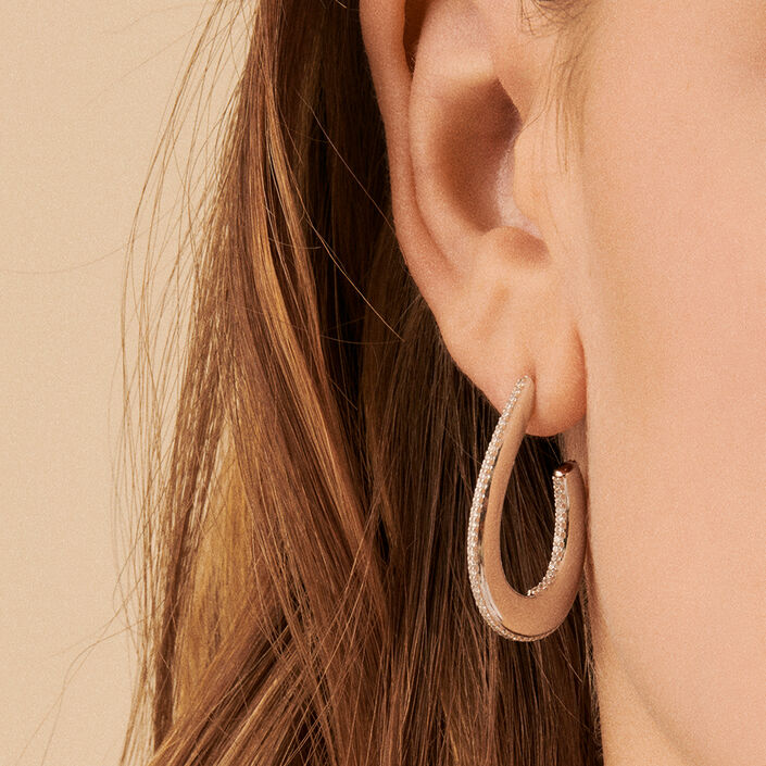 Criollas GEMINI - Cristal / Plateado - Pendientes  | Agatha