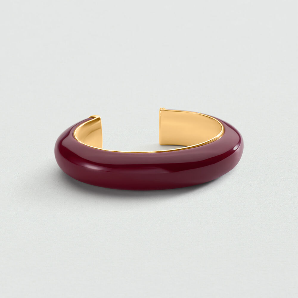 Pulsera rígida ROYAL - Bordeos / Dorado - Pulsera rígida  | Agatha