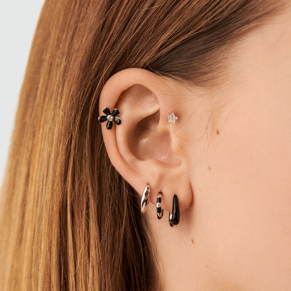 Piercing criolla MIX & MATCH - Negro / Blanco - Piercings  | Agatha