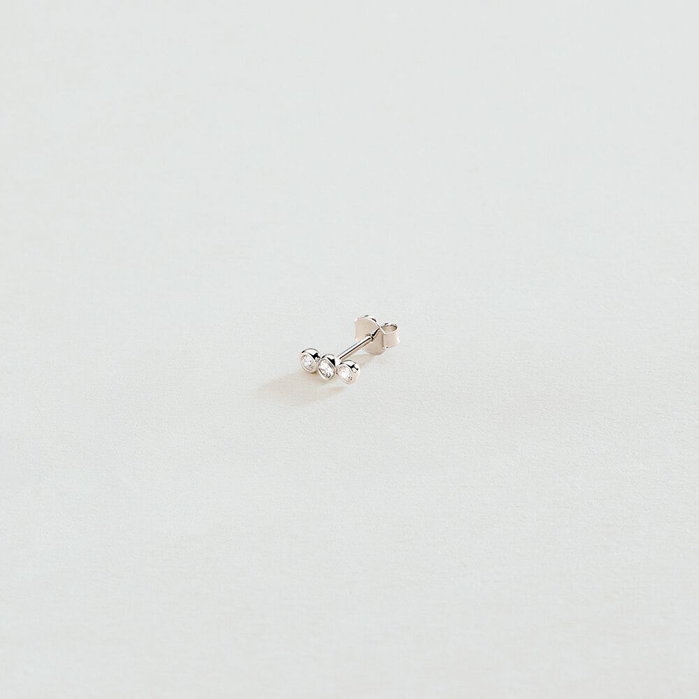 Piercing mini LEINA - Cristal / Plateado - Piercings  | Agatha
