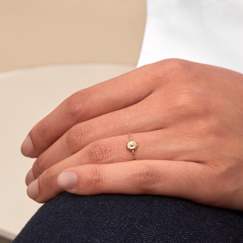 Anillo fino ALWAYS - Cristal / Dorado - Anillos  | Agatha