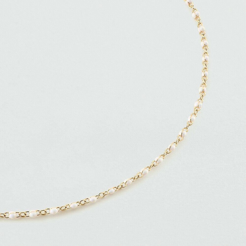 Collar corto SMARTY - Blanco / Oro - Collar corto  | Agatha