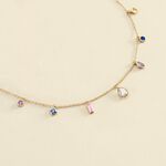 Collar corto RAINBOW - Multicolor / Oro - Collares  | Agatha