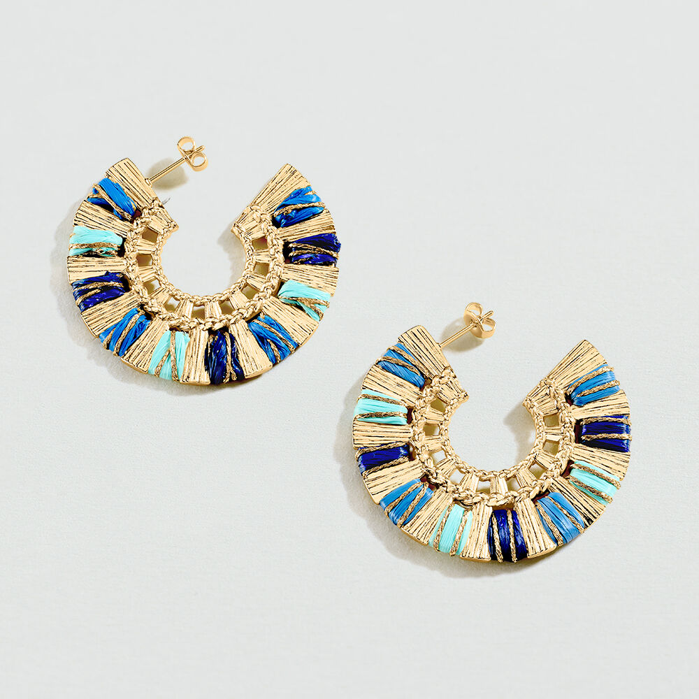 Criollas RAFIA - Azul / Oro - Criollas  | Agatha