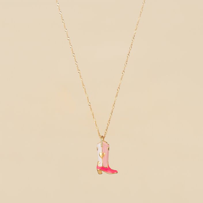 Collar midi RODEO - Rosa / Oro - Collares  | Agatha