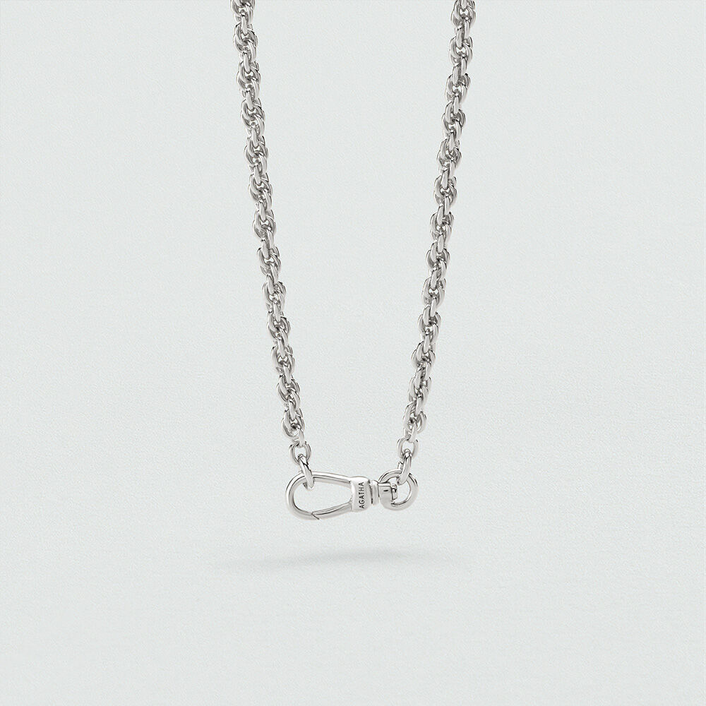 Collar largo CADENA CUERDA - Plateado - Collar largo  | Agatha