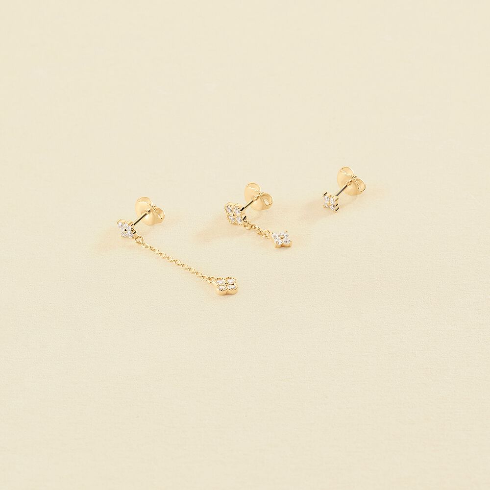 Piercing mini MIX& MATCH - Cristal / Dorado - Piercings  | Agatha