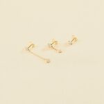 Piercing mini MIX& MATCH - Cristal / Dorado - Piercings  | Agatha
