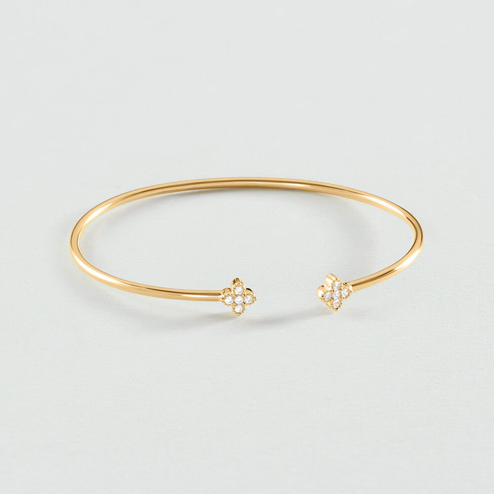 Pulsera r&iacute;gida BELOVED - Cristal / Dorado - Pulsera r&iacute;gida  | Agatha