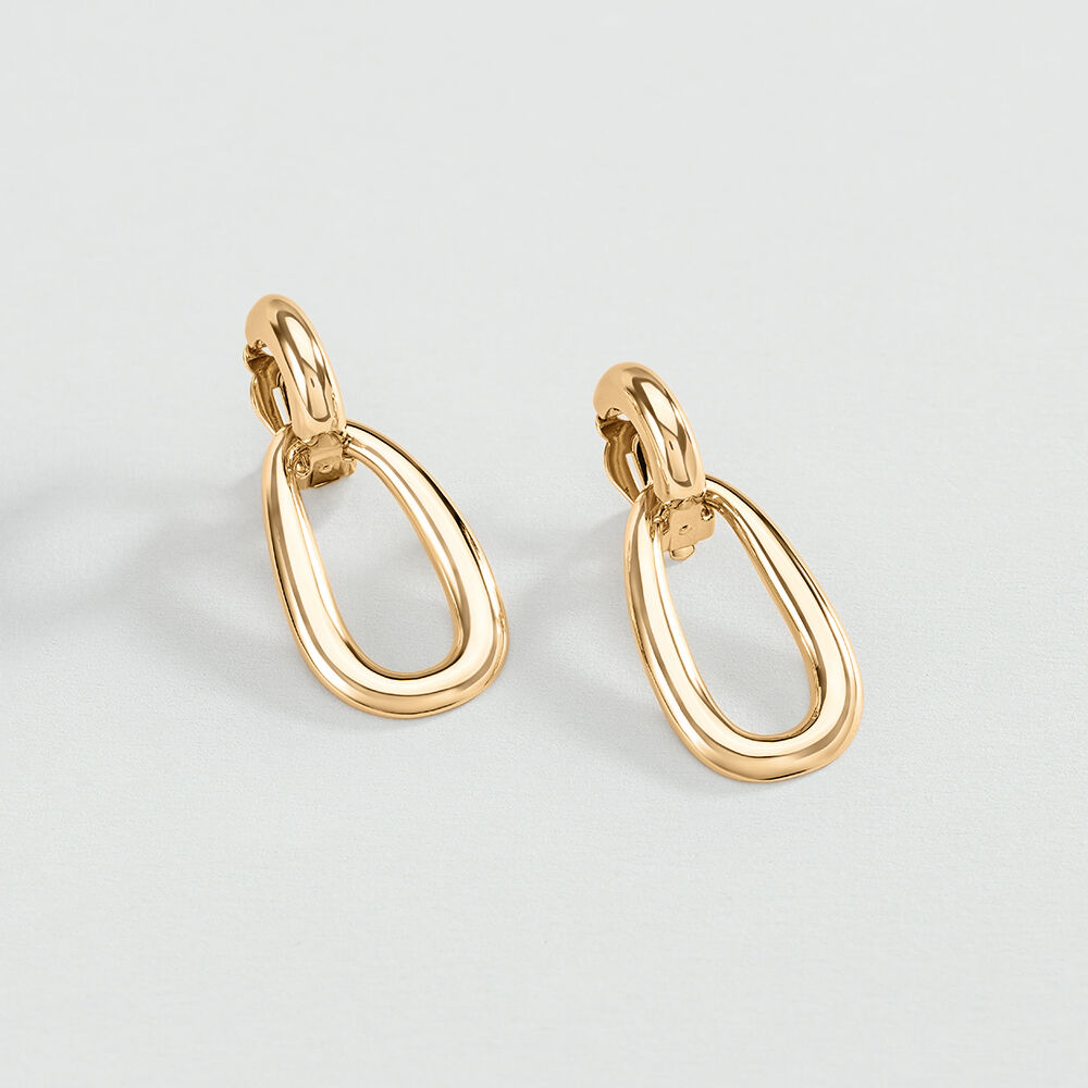 Pendientes de clip ABBESSES - Dorado - Pendientes de clip  | Agatha