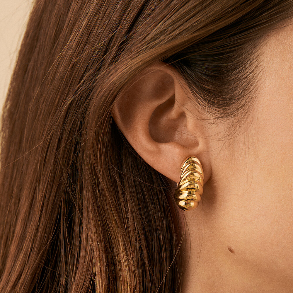 Pendientes de clip CLIP - Dorado - Pendientes de clip  | Agatha