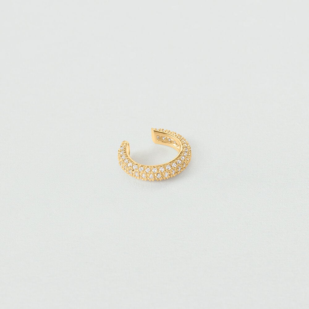 Ear cuff RIVOLI - Cristal / Dorado - Piercings  | Agatha