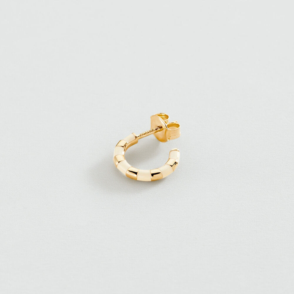 Criolla individual MIX & MATCH - Blanco / Oro - Pendientes  | Agatha