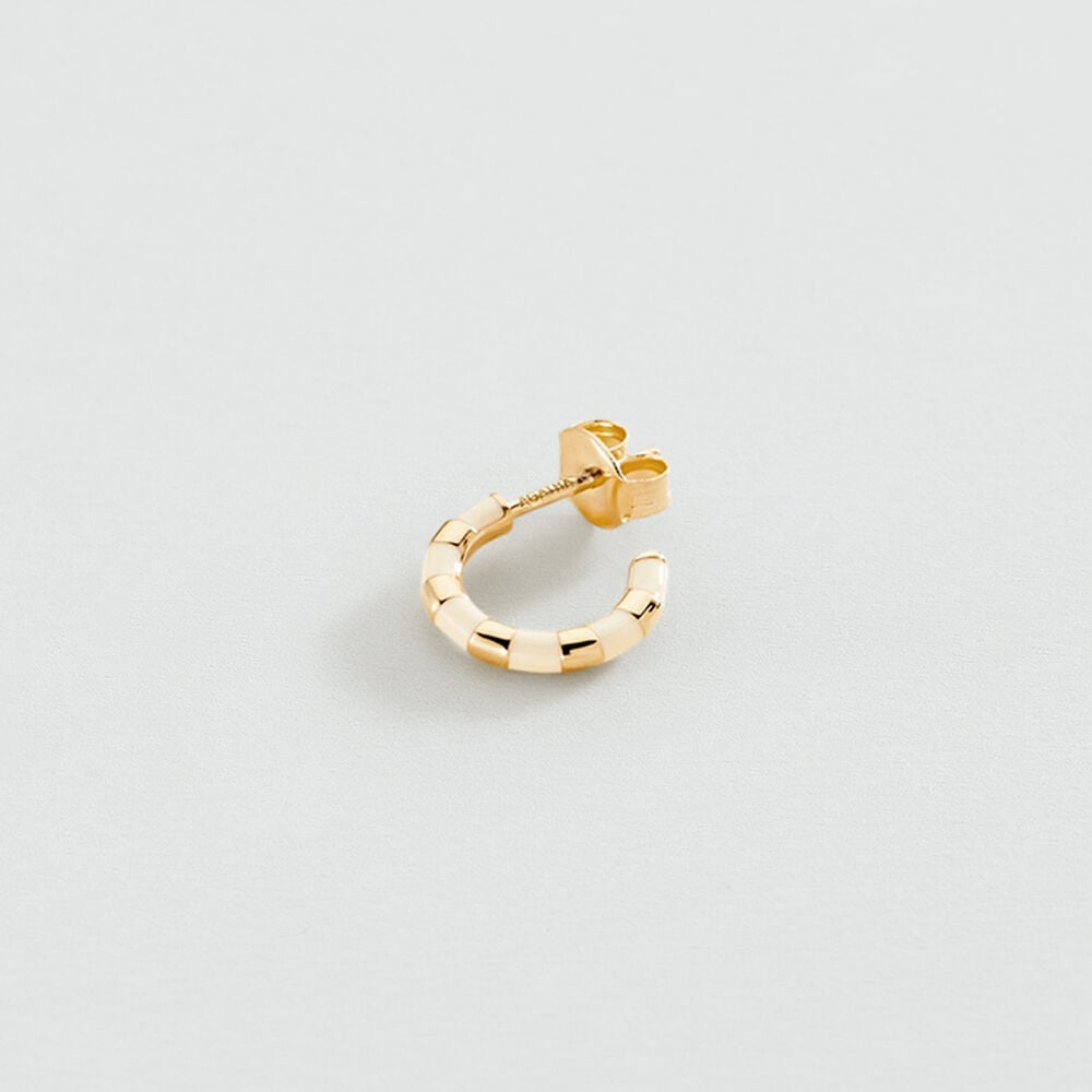 Criolla individual MIX & MATCH - Blanco / Oro - Pendientes  | Agatha