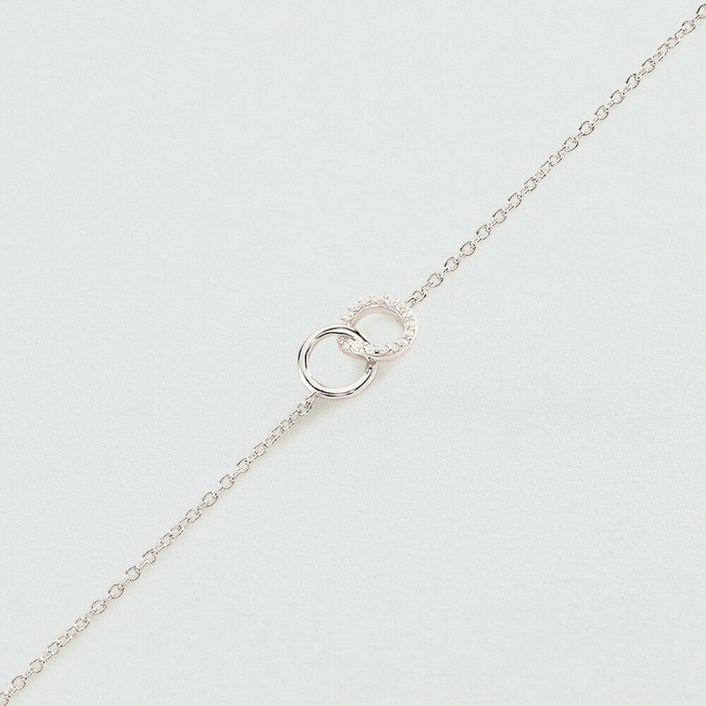 Pulsera de cadena RONDOU - Cristal / Plateado - Pulsera de cadena  | Agatha