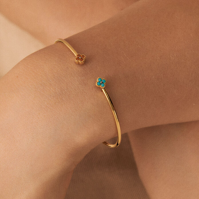 Pulsera rígida BELOVED - Multicolor / Oro - Pulseras  | Agatha