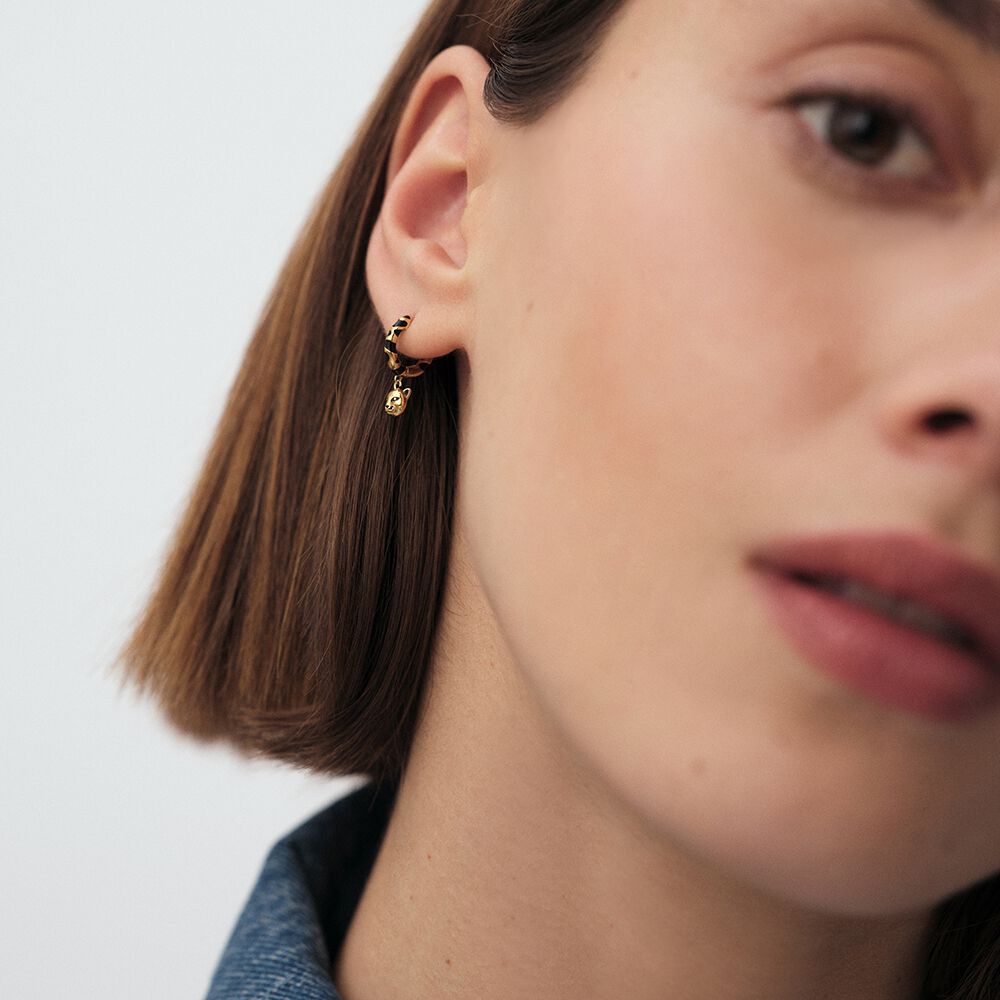 Piercing criolla LEOPARD - Negro / Oro - Piercings  | Agatha