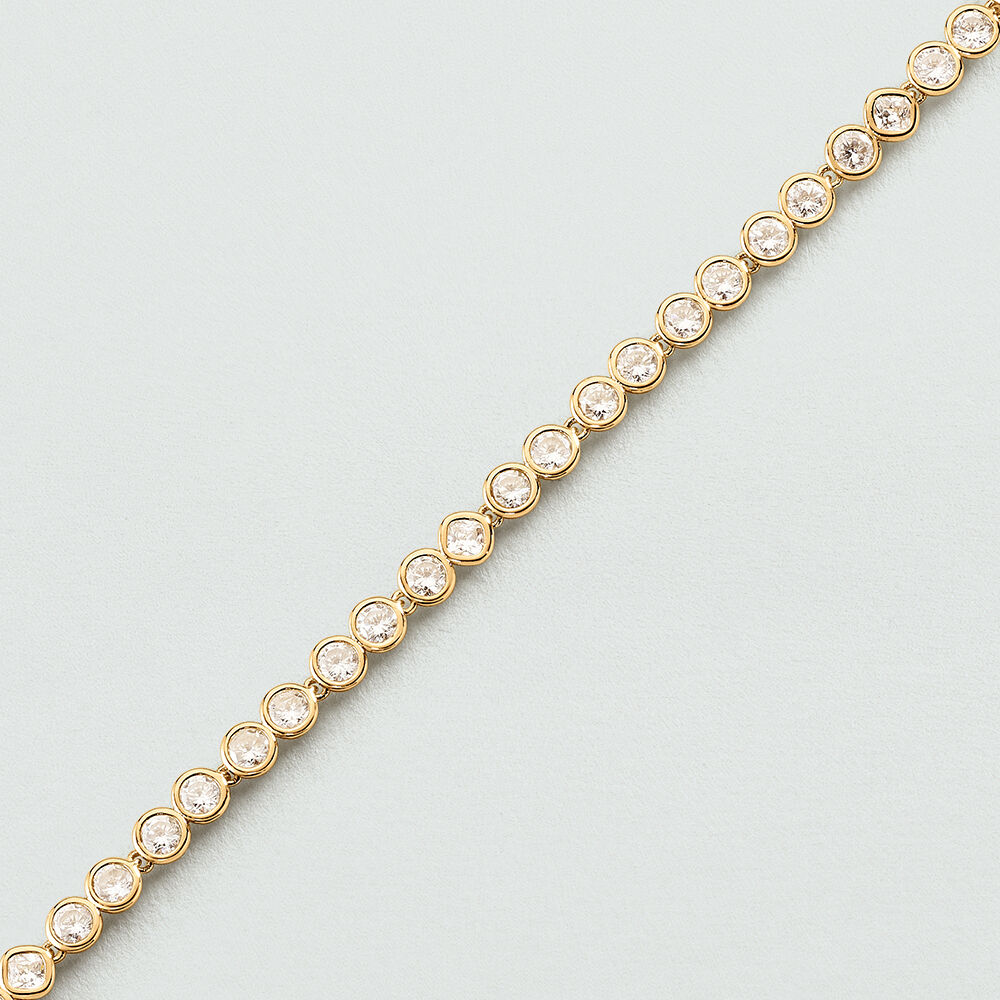 Pulsera de cadena ADAMAS - Cristal / Dorado - Pulsera de cadena  | Agatha