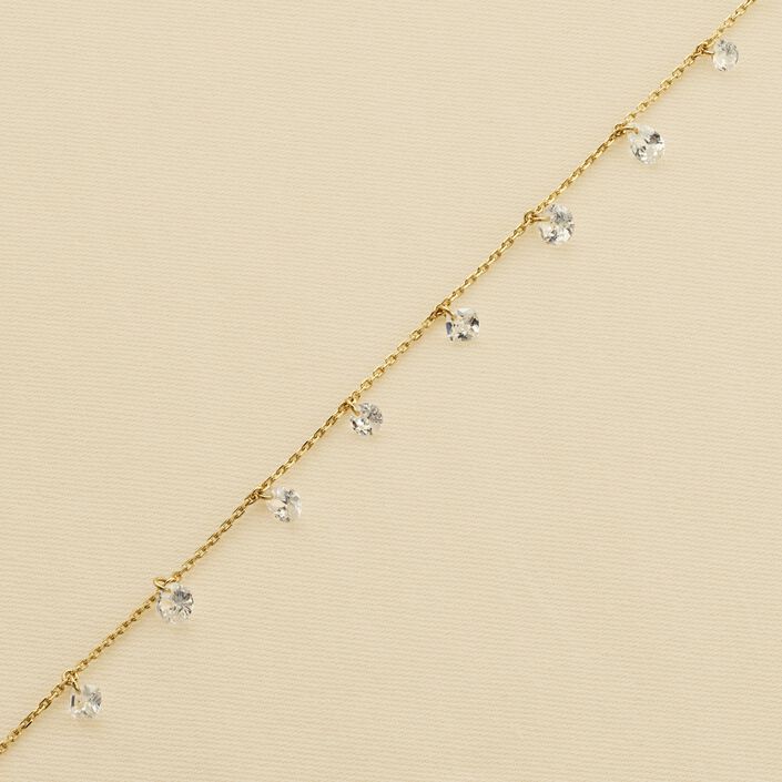 Pulsera de cadena PETILLE - Cristal / Oro - Pulseras  | Agatha