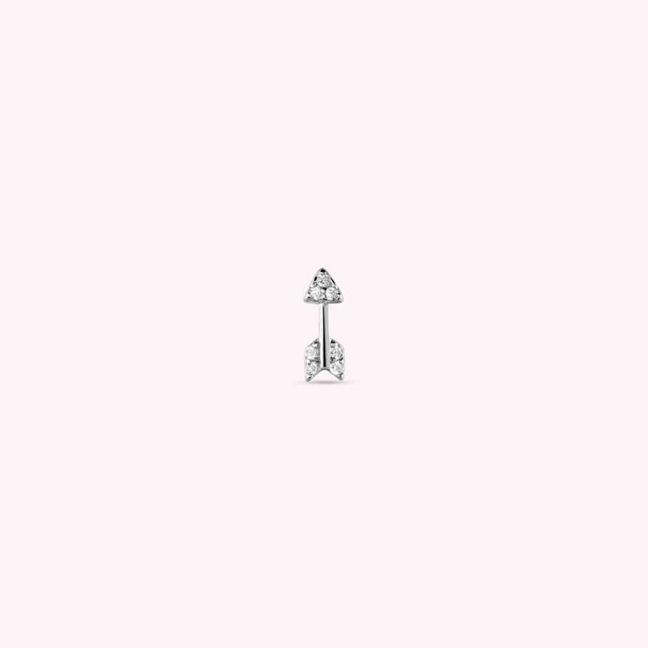 Piercing mini FLECHITA - Cristal / Plateado - Piercings  | Agatha
