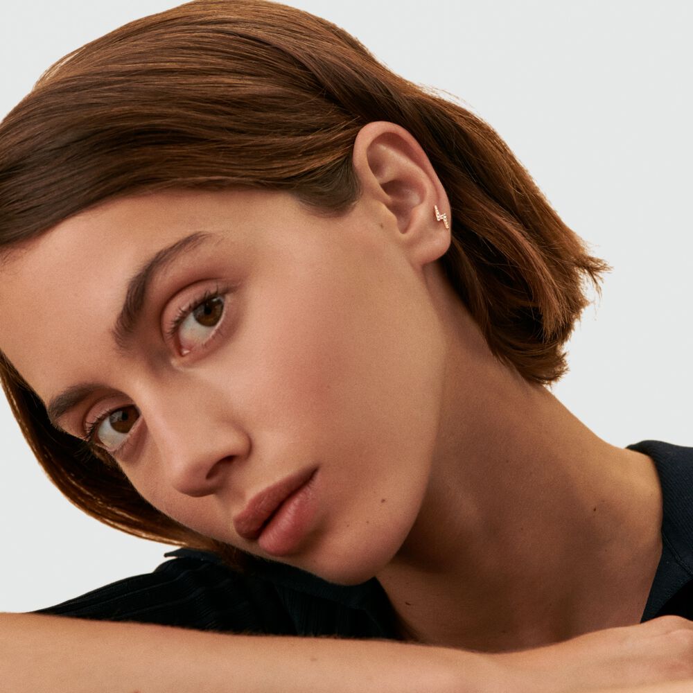 Piercing mini ECLAIR - Cristal / Dorado - Piercings  | Agatha