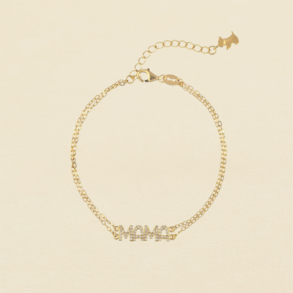 Pulsera de cadena MAMA - Dorado - Pulsera de cadena  | Agatha