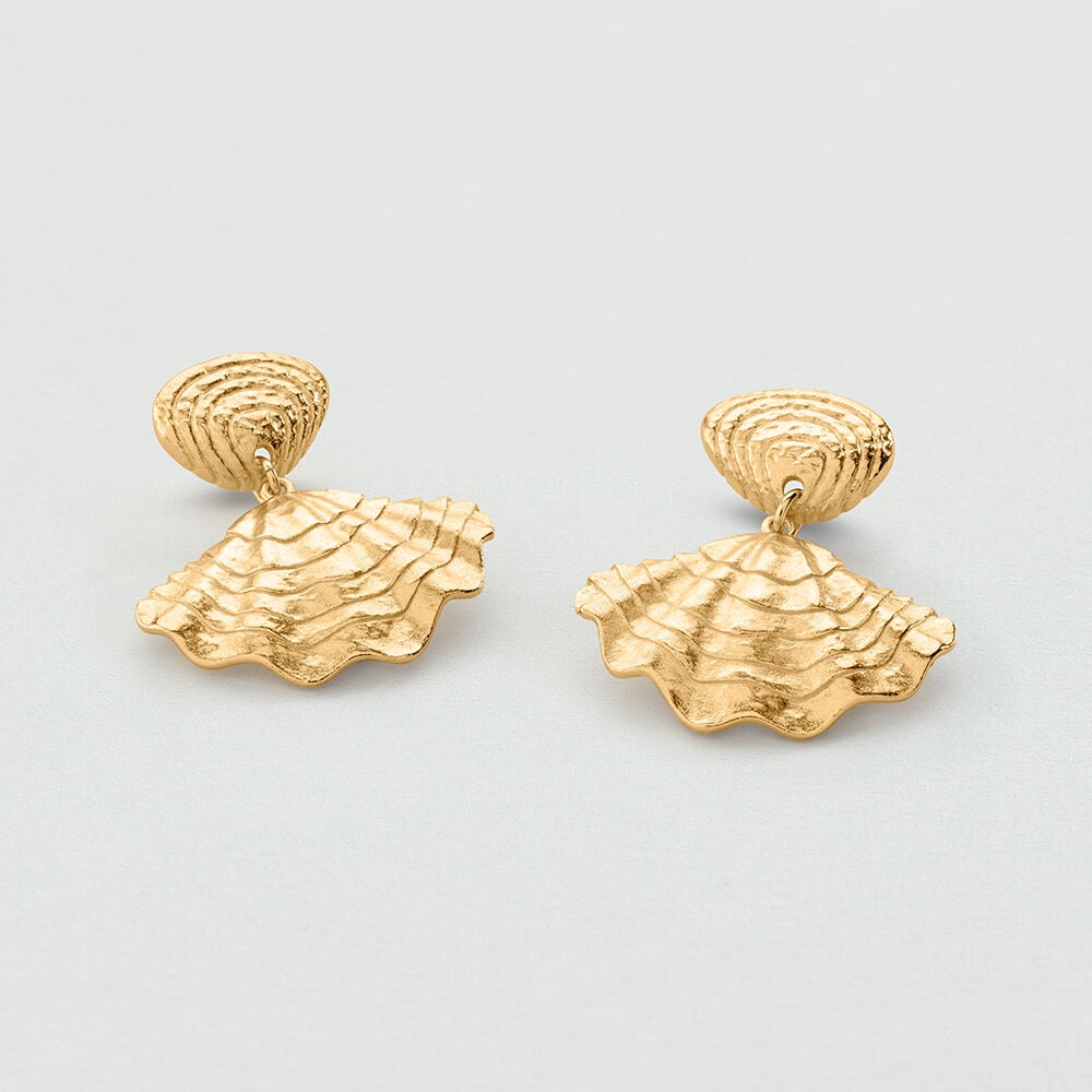 Pendientes largos CALYPSO - Dorado - Pendientes largos  | Agatha
