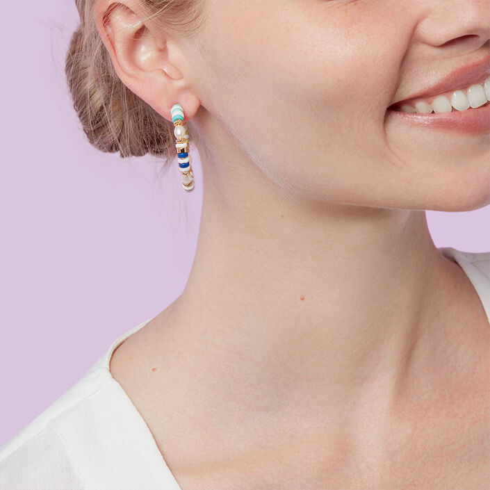Criollas O'SOLEIL - Multicolor / Oro - Pendientes  | Agatha