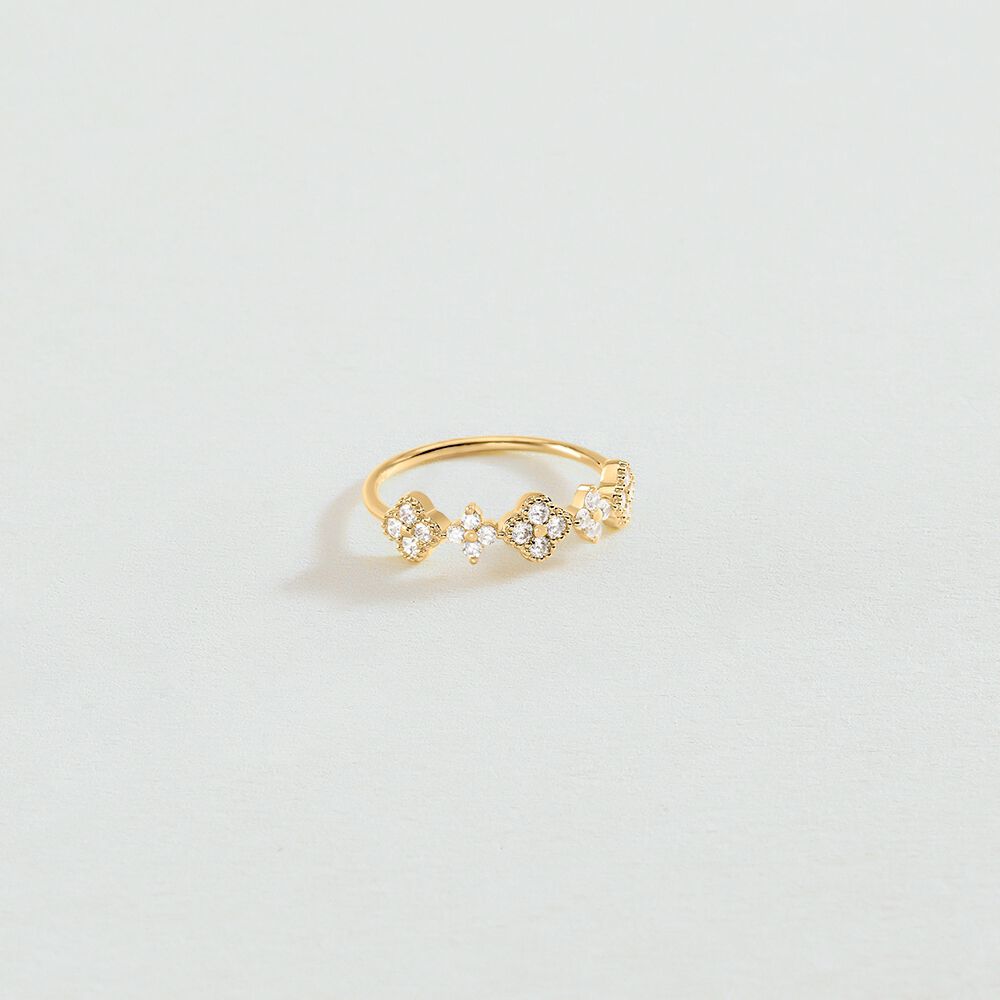 Anillo fino BELOVED - Cristal / Dorado - Anillos de fantas&iacute;a  | Agatha