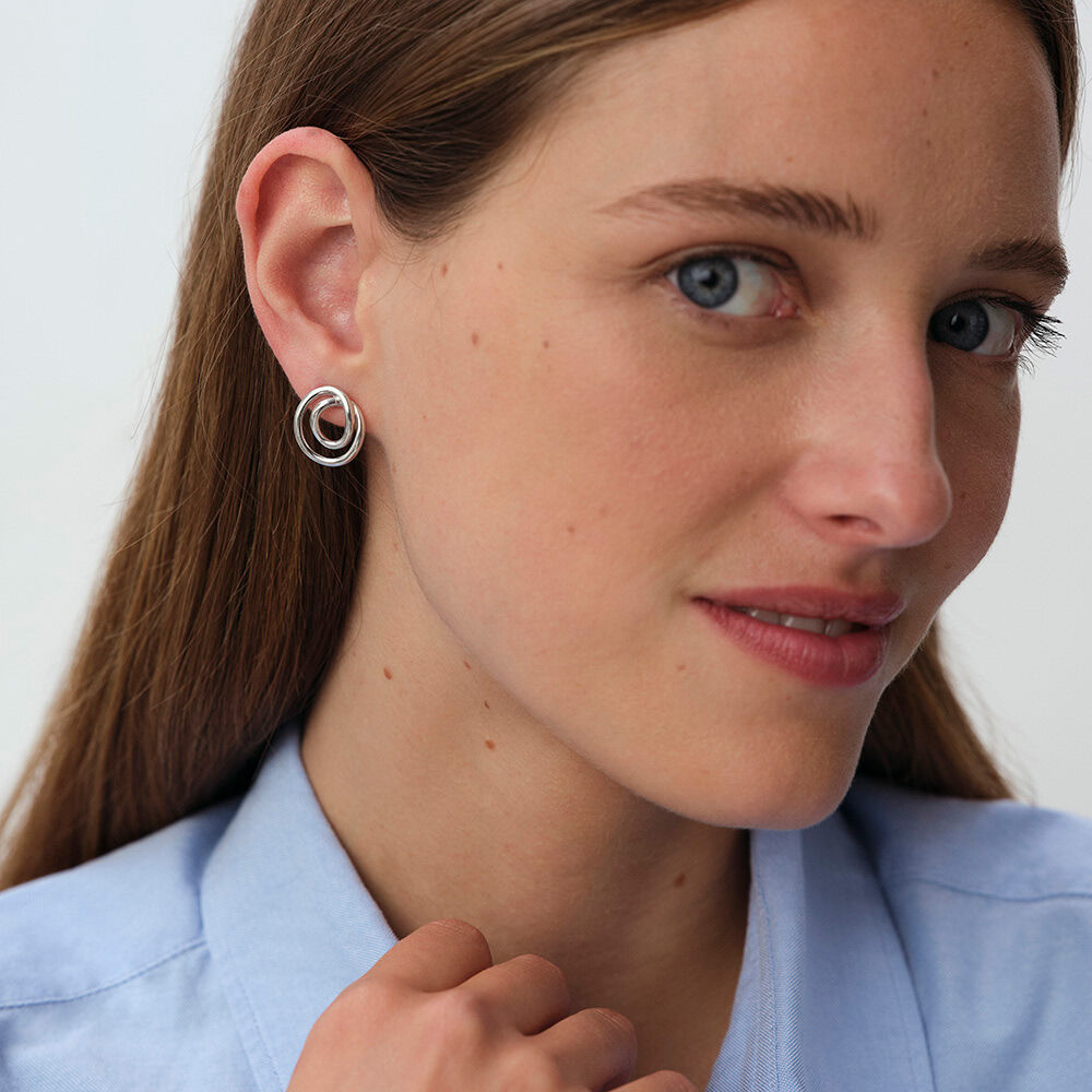 Pendientes cortos BELLEVILLE - Plata - Pendientes cortos  | Agatha