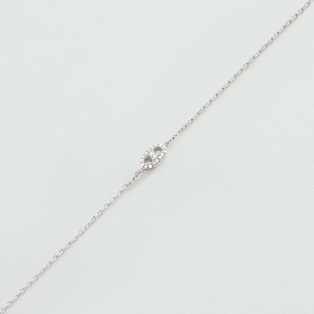 Pulsera de cadena ETREINTE - Cristal / Plateado - Pulsera de cadena  | Agatha