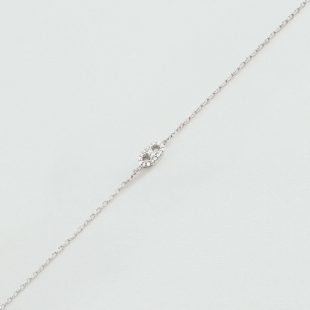 Pulsera de cadena ETREINTE - Cristal / Plateado - Pulsera de cadena  | Agatha
