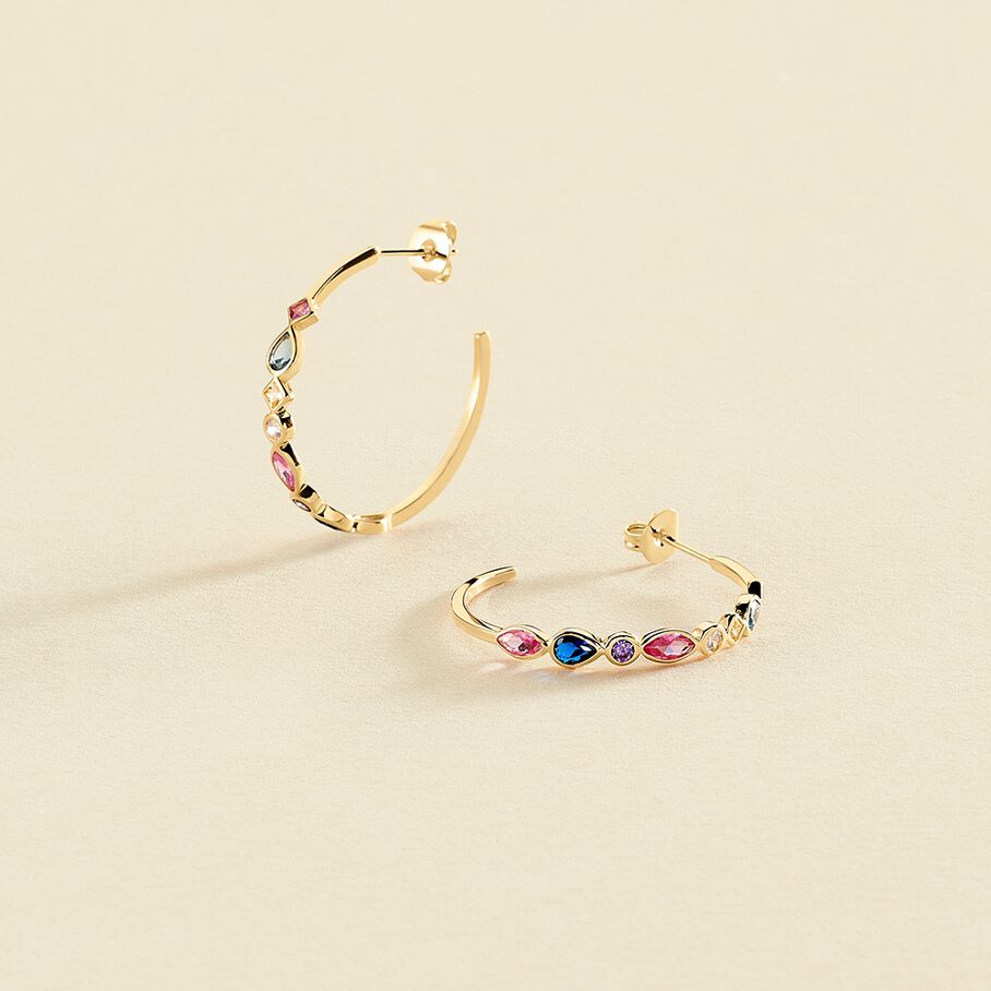 Criollas ARCO - Multicolor / Oro - Pendientes  | Agatha