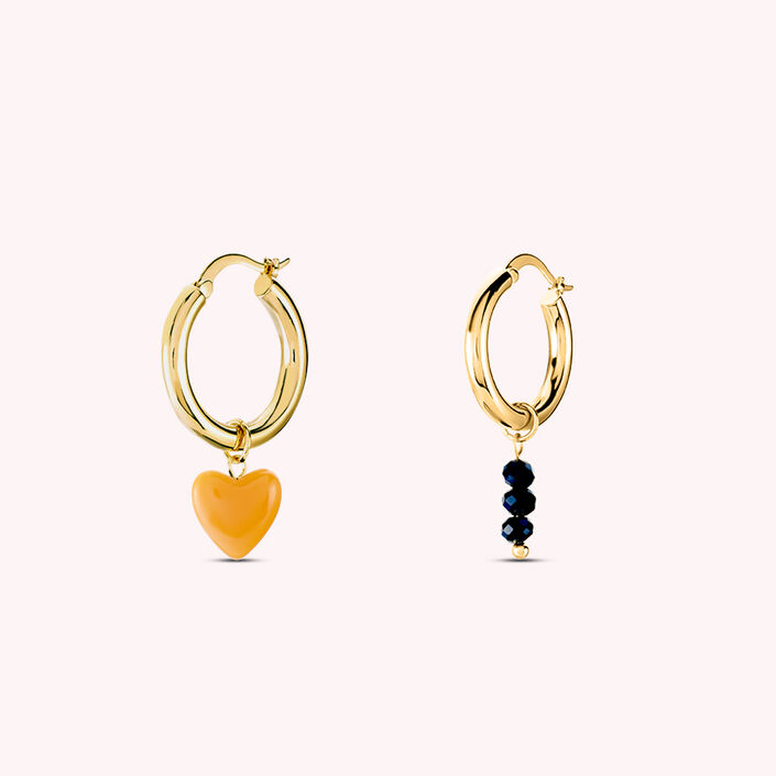 Criollas PRESLEY - Verde/ naranja - Pendientes  | Agatha