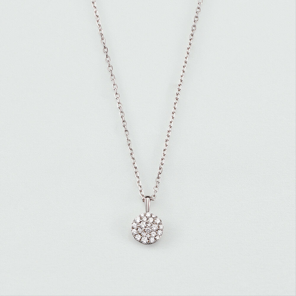 Collar corto CRYSTAL - Cristal / Plateado - Collar corto  | Agatha