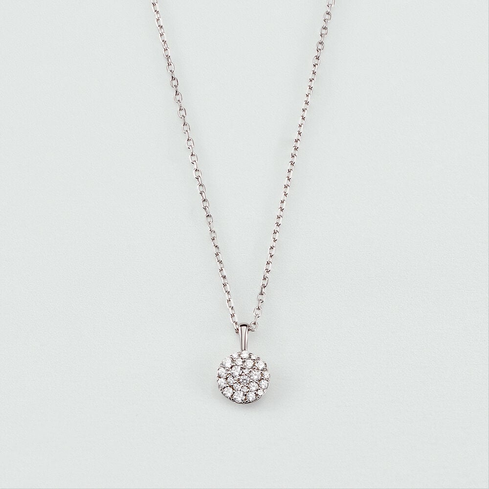 Collar corto CRYSTAL - Cristal / Plateado - Collar corto  | Agatha